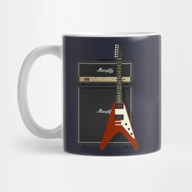 Mamplifier and Flying V by d13design